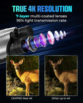 CIGMAN True 4K Night Vision Binoculars,Infrared Goggles with Full-Color Low-Light Imaging, 7-Layer Coated Lens,18H Battery for Wildlife, Security, Outdoor Adventure