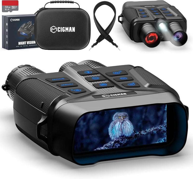 CIGMAN 4K Night Vision Binoculars, 3.99
