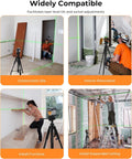 CIGMAN 59-inch Lightweight Adjustable Laser Level Tripod with 3-Way Swivel Pan Head, Bubble Level, Phone Holder, Quick Release Plate with 1/4