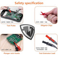 KAIWEETS Soft Silicone Electrician Test Leads Kit CAT III 1000V & CAT IV 600V with Alligator Clips and Needle Probe for Fluke/AstroAI/INNOVA Multimeter Electronic Clamp Meter 8PCS