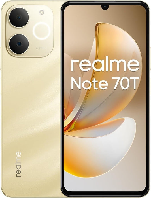 Realme Note 70T 4G Smartphone 4+256GB, Black, 6.75-inch screen, 90Hz Waterproof