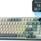 RK ROYAL KLUDGE S98 Mechanical Keyboard w/Smart Display & Knob, Top Mount 96% Wireless Mechanical Keyboard BT/2.4G/USB-C, Hot Swappable, Pale Green Switch 98 Keys