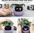 Intelligent Flower Pot, Electronic Bud, Maintenance Plant Assistant, Fun Interactive Flower Pot, Indoor Green Planting Monitoring, LCD Screen Display, Cell Phone APP Connection (Pink)