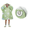 Blanket Hoodie Sherpa Reverse Apple Hearts Design