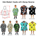 Blanket Hoodie Sherpa Reverse Black Pirate Skulls