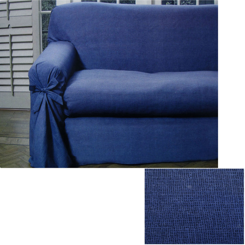 Navy Dots Sofa Cover 1-2 Seater 230x360cm