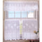 3 Pce Cafe Flora Lace Curtain Set