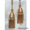Pair of Curtain Tassel Rope Ties 52cm Royal Gold