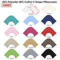 280TC Polyester Cotton V Shape Pillowcase Teal