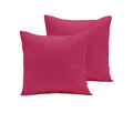 Pair of  280TC Polyester Cotton European Pillowcases HotPink