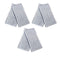 Set of 6 Microfibre Striped Tea Towels Charcoal
