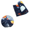 Polar Fleece Throw Rug Navy Planet Space 150x200cm