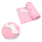 Polar Fleece Throw Rug Pink Unicorn 130x160cm