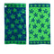 Jacquard Velour Reversible Beach Towel Blue Stars