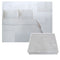 Tuberose Satin Embroidery Quilt Cover Set White Queen