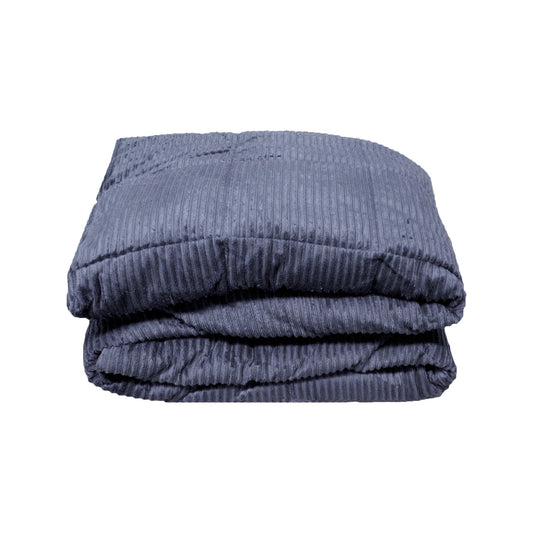 Down Alternative Super Soft Micro Plush Blanket Steel Blue QUEEN 220 x 240 cm