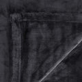 In 2 Linen 350GSM Plush Ultra Soft Velvet Touch Blanket Charcoal Double/Queen
