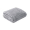 In 2 Linen 350GSM Plush Ultra Soft Velvet Touch Blanket Silver King/Super King