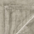 In 2 Linen 350GSM Plush Ultra Soft Velvet Touch Blanket Taupe Double/Queen