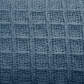 Cotton Waffle Blanket Dusk Blue Single