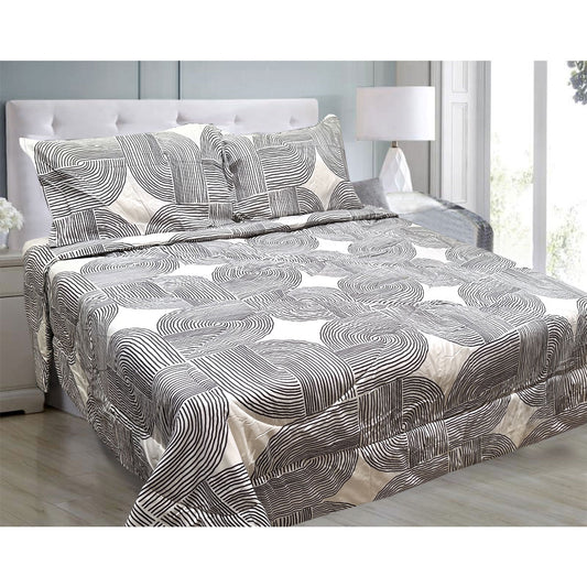 Hotel Living 3 Pce Light Weight Comforter Set QUEEN/KING Oscar Curves