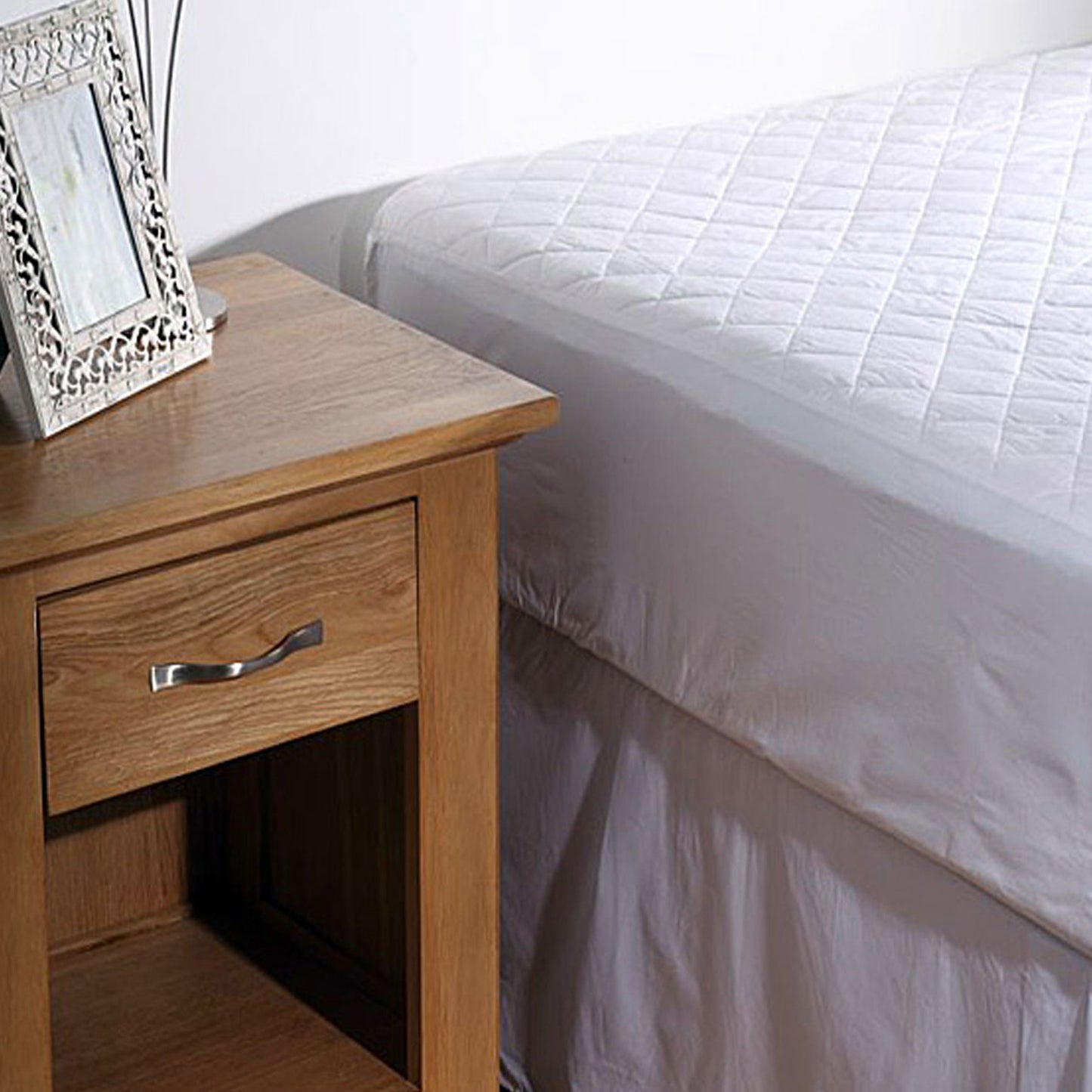 100% COTTON Quilted Mattress Protector 35cm Wall QUEEN