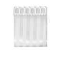 Jacquard Stripe Shower Curtain White