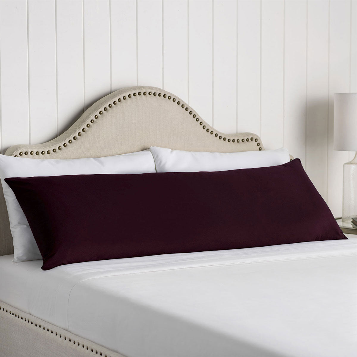 Artex 100% Cotton Body Pillowcase Eggplant