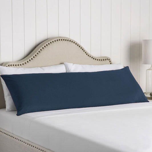 Artex 100% Cotton Body Pillowcase Navy 50x150cm