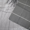 300TC Heidi Grey Reversible Cotton Quilt Cover Set Queen