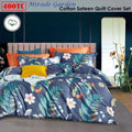 400TC Cotton Sateen Quilt Cover Queen Bed Mirade Garden