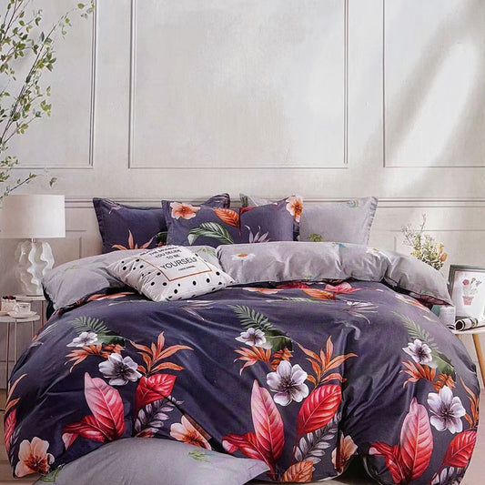 Paradiso 100% Cotton Reversible Quilt Cover Set KING