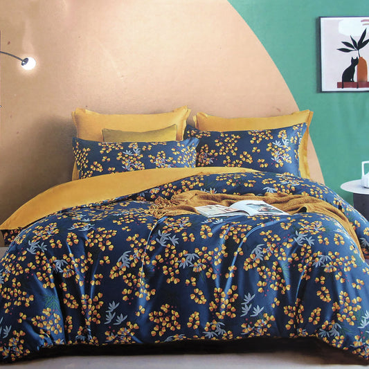 400TC Cotton Sateen Quilt Cover Set Xanthia KING