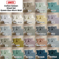 400TC 100% Cotton Sateen Premium Sheet Set 40cm Wall White Queen