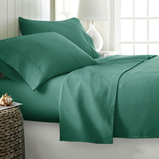 400TC Cotton Sateen Sheet Set King Teal