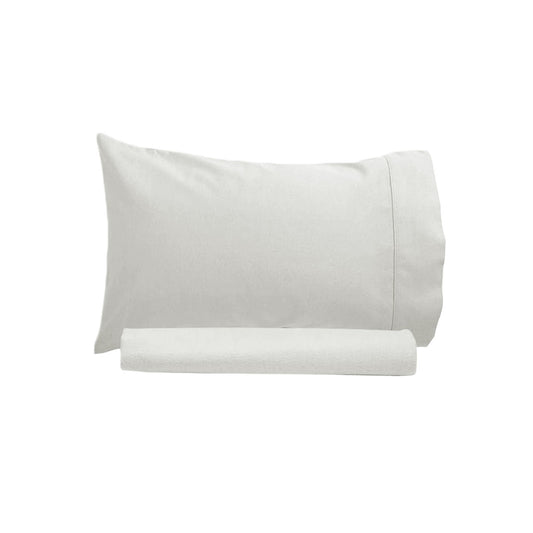 Artex 250TC 100% Cotton Sheet Set SINGLE Off White