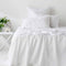 400TC Organic Cotton Premium White Sheet Set Long-Staple Commercial-Grade Durability Mega Queen