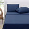 Polar Fleece Sheet Set Double 30cm Wall Midnight Blue