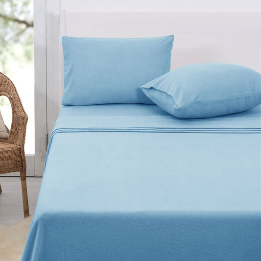 Polar Fleece Sheet Set QUEEN 36cm Wall Sky