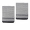 Hotel Living Set of 2 Jumbo Cotton Check Tea Towels 60x90cm Black
