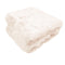 Ariana Long Fleece Faux Fur Throw Rug Light Peach