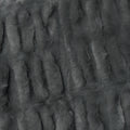 Harper Soft Ruched Pattern Faux Fur Throw Rug 127 x 152 cm Charcoal