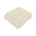 Hudson Cream Knitted Throw Rug