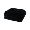Lucia Shaggy Throw Rug 127x152cm Black Soft Shag Carpet