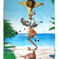 Madacascar Large Cotton Beach Towel 100 x 150 cm