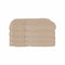 600GSM Set of 4 Combed Cotton Bath Towels 70 x 140 cm Latte (aka Frappe)