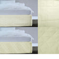 Cream Queen Quilted Valance Random Pattern