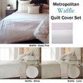 Metropolitan Waffle Quilt Cover Queen Pink