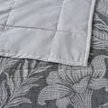 Bianca Maidstone Grey Floral Jacquard Bedspread Set Queen