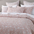 Bianca Myra Blush Floral Jacquard Bedspread Set Super King